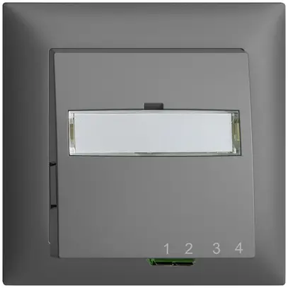 Boîte de raccordement ENC FTTH EDIZIOdue FH 1×LC APC Duplex FMI gris foncé 