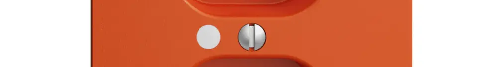 Kit frontal EDIZIOdue orange 60×60mm 2×T23, lentille, 