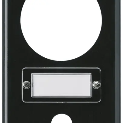 Placca di copertura basico grd.I-I nero Ø58mm+suoneria 