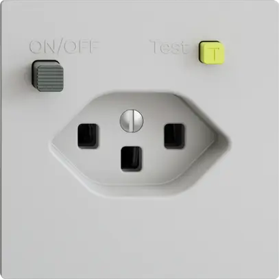 Presa INC EDIZIOdue T23 FI 30mA F, grigio chiaro 