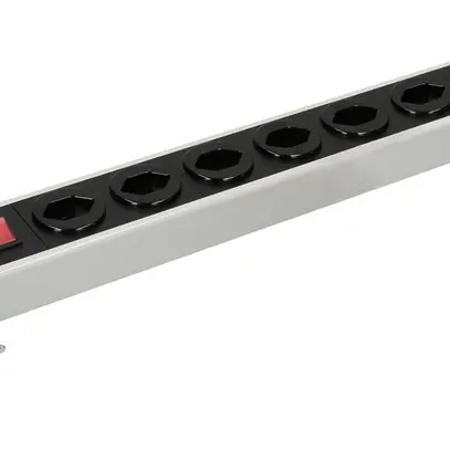 Prise multiple MH POWER LINE 16A interrupteur 9×T23 1.5m gris-noir 
