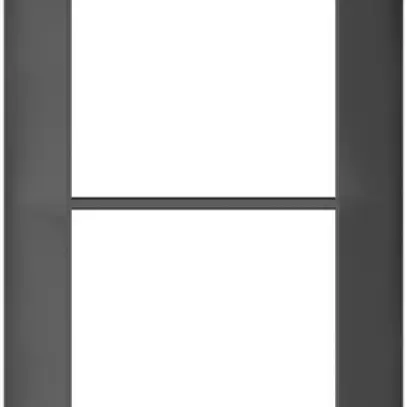 Cadre de recouvrement SIDUS 2×1 anthracite 