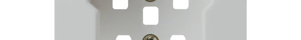 Plaque frontale kallysto T25 gris clair 60×60mm pour prise T25 