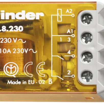 Interrupteur impulsion INC Finder 27, 2F 10A/230VAC AgNi, 4 séquences 