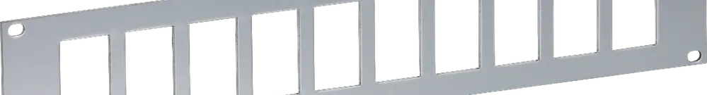 Placca frontale FLF 19" Minkels 2UA 10×FLF, all 