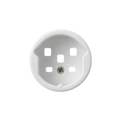 Kit frontal basico pour prise type 25 avec bornes enfichables blanc 