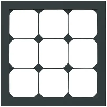 Telaio di copertura INC kallysto.pro 3×3 nero 214×214mm 