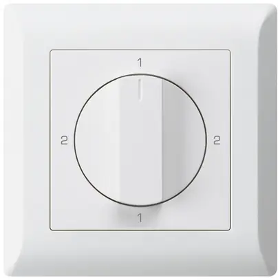 Interruttore rotativo INC kallysto.line 3/1L bianco con impugnatura girevol 