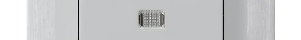 Interruttore pulsante luminoso INC kallysto 6/1P grigio chiaro piastra fissaggio 