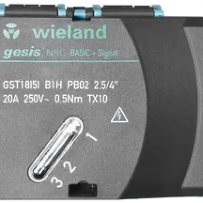 Adattatore cavo piatto Wieland gesis NRG GST18i5i B1H F7V PB02, blu pastello 