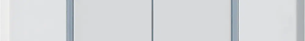 Poussoir KNX Hager BA robusto A double 86×86mm blanc 
