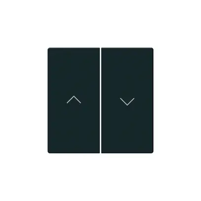 Faccia pulsante per tapparelle KNX Hager BA basico Z doppio nero 