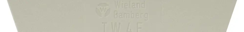 Parete divisoria Wieland 4mm² grigio per morsetto 2 piani 