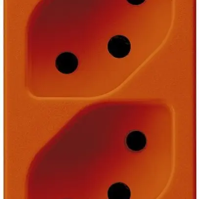Prise INC Hager 4×13 1×commuté FLF orange 