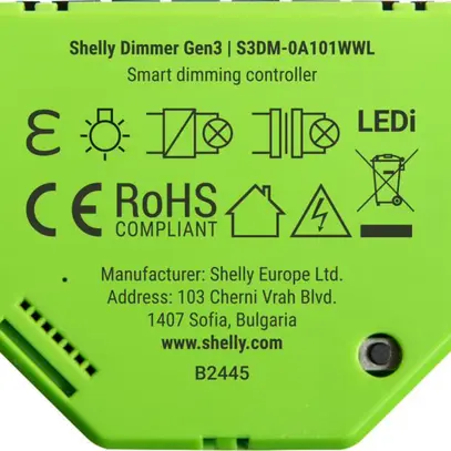Shelly Dimmer SL dimmer WiFi Gen3 Dimmer WLAN 