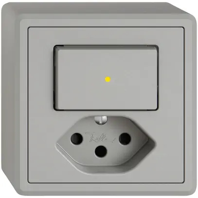 Combinazione AP EDIZIO.liv SNAPFIX® S6L+T13 shut.illuminazione frontale gi grc 