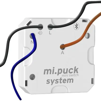 Actionneur-commutateur RF INC mi.puck switch EA 16.11 pro4, 1-canal 230V/5A, BT 