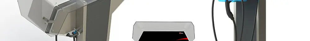 Standfuss mit Schutzdach Für EFACEC QC24S 