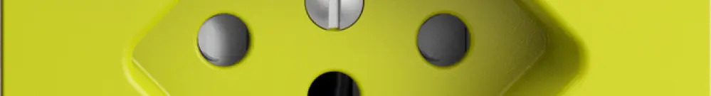 UP-Steckdose EDIZIOdue T13 FI 30mA F, shutter, lemon 