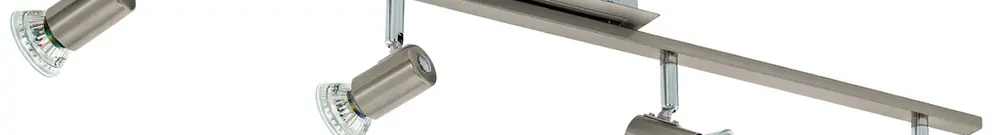 Plafonnier Eglo ROTTELO GU10 4×0…3W IP20 780×70mm nickel 
