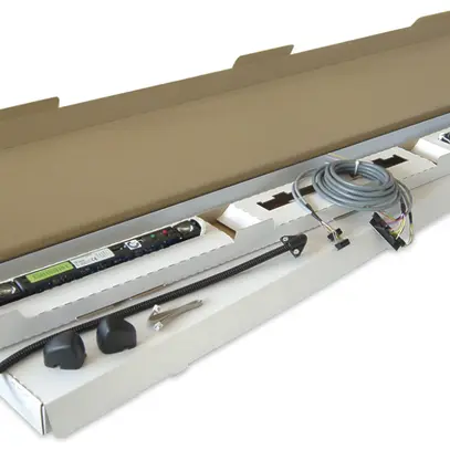 Kit rilevatore di presenza BBC Bircher, 2× UniScan2 1200mm argento + accessori 