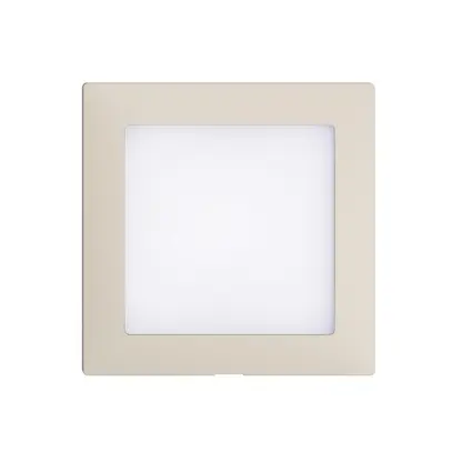 Kit frontale EDIZIOdue crema, 60×60mm per lampada LED 