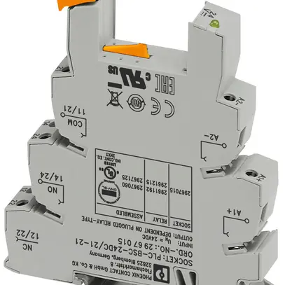 Socle avec relais Phoenix Contact PLC-BSC- 24DC/21-21 