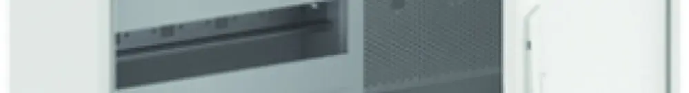 Distributeur AP ABB CA 25VML, 2-part 5 rangées 60UM + media, porte ventilée 
