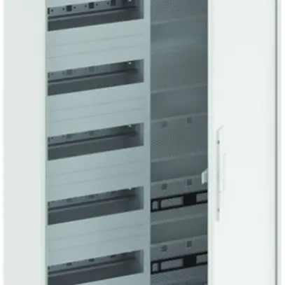 Distributeur AP ABB CA 25VML, 2-part 5 rangées 60UM + media, porte ventilée 