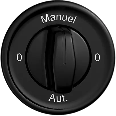 Interrupteur rotatif ENC STANDARDdue 2/1L 0-Manuel-0-Aut noir 