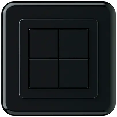 Pulsante KNX INC Hager BA basico C quadruplo 86×86mm nero 