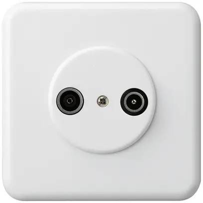 Presa di passaggio INC basico TV-R 23dB bianco 