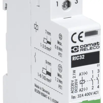 Contacteur AMD ComatReleco RIC, 24VAC/DC 4F 32A AC-1 