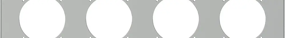 Intestazione INC ELEMENT SNAPFIX® 3×4 425×325mm alluminio 