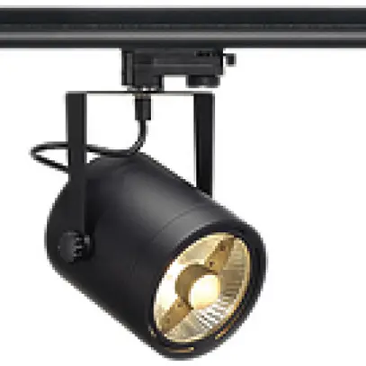 Proiettore SLV EURO SPOT GU10 75W con adattatore 3-fasi IP20 nero 
