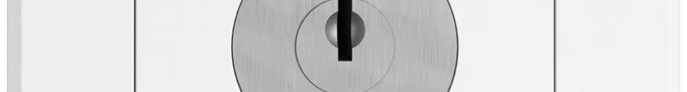 Interruttore a chiave INC EDIZIO.liv c.KABA 1007F/5000 cont.sep.2P 0-1 p=67mm bi 