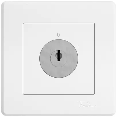 Interruttore a chiave INC EDIZIO.liv c.KABA 1007F/5000 cont.sep.2P 0-1 p=67mm bi 