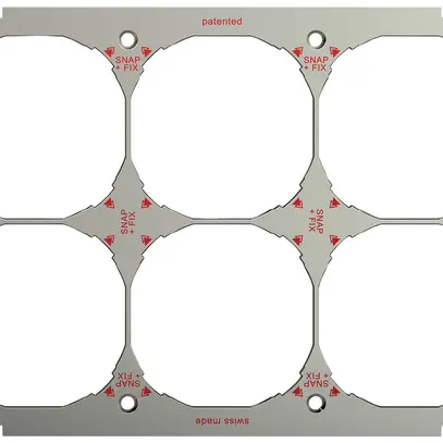 UP-Kopfzeile waagrecht 5-teilig m.SNAPFIX®-Befestigungssystem 