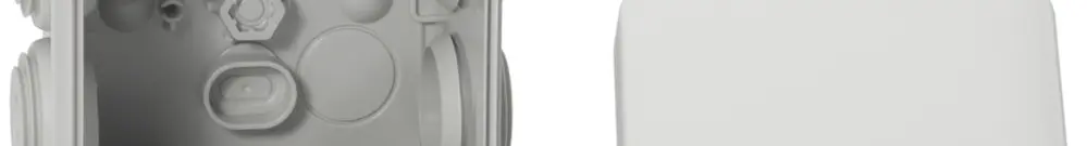 Boîte de dérivation AP Mureva 65×65×45mm vide gris IP 55 