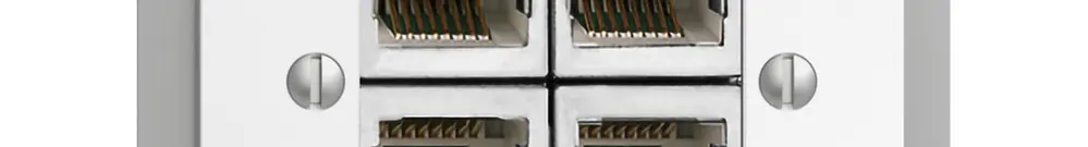 Presa INS 4×RJ45/s 4P sep. EDIZIOdue bianco ITplus 