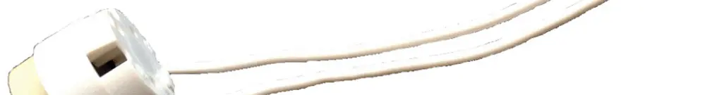 Portalampada GU10 collegamento flessibile 14cm T=180°C 