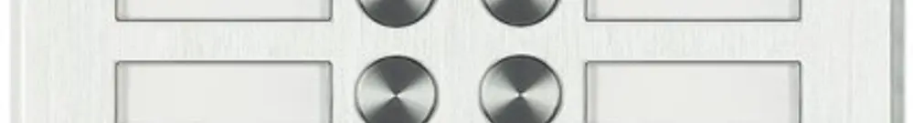 Citofono porta INC con video Bticino 2×10 pulsanti inoss. 
