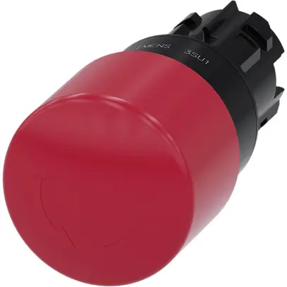 Pulsante Siemens SIRIUS ACT ISO sblocco ruotando Ø30mm rosso plastica 