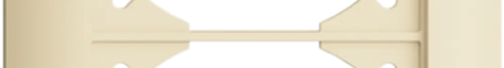 UP-Kopfzeile EDIZIOdue SNAPFIX® 4×1 vertikal 88×268mm crema 