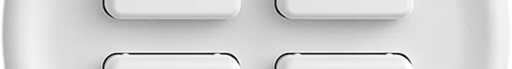 UP-Taster KNX STANDARDdue 4×mit LED RGB, mit Temperaturfühler, weiss 