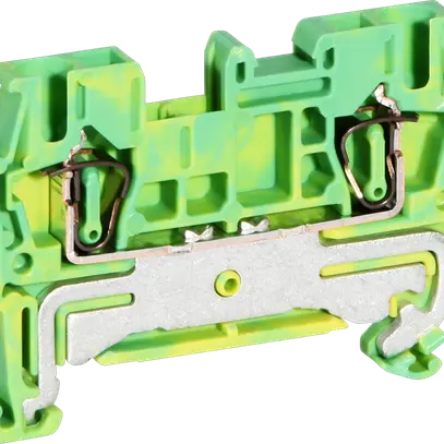 Borne de protection 0.08…4mm² raccordement à ressort vert/jaune 