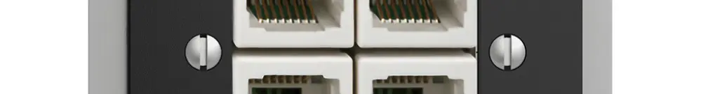 Presa INS 4×RJ45/u 4P sep. EDIZIOdue nero ITplus 