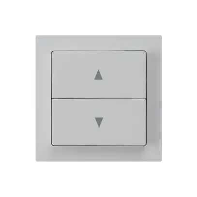 Kit frontal kallysto 60×60 gris clair pour interrupteur/contact p.stores double 