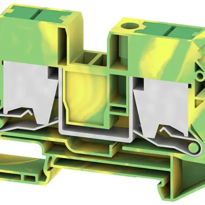 Morsetto di terra componibile WM SL2C 2.5…25mm² snap-in DIN35 ve-gi 