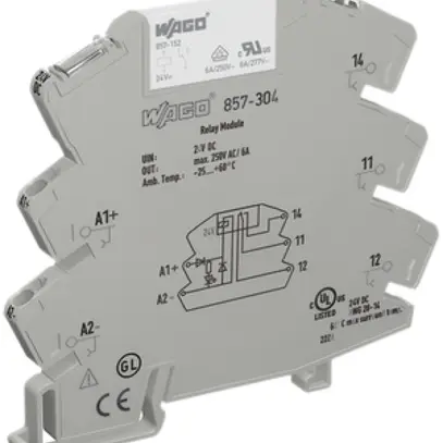 Socle à ficher JUMPFLEX WAGO avec relais 24VDC 10mA 
